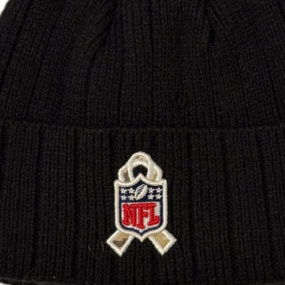 Tampa Bay Buccaneers NFL New Era Salute to Service Sideline Knit Hat Black OSFM - Picture 4 of 7